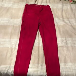 Victorias Secret VSX Red High Rise Leggings Sz M